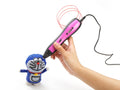 3D printing pen for children with LCD screen and ceramic nozzle, available in blue, orange, purple, white