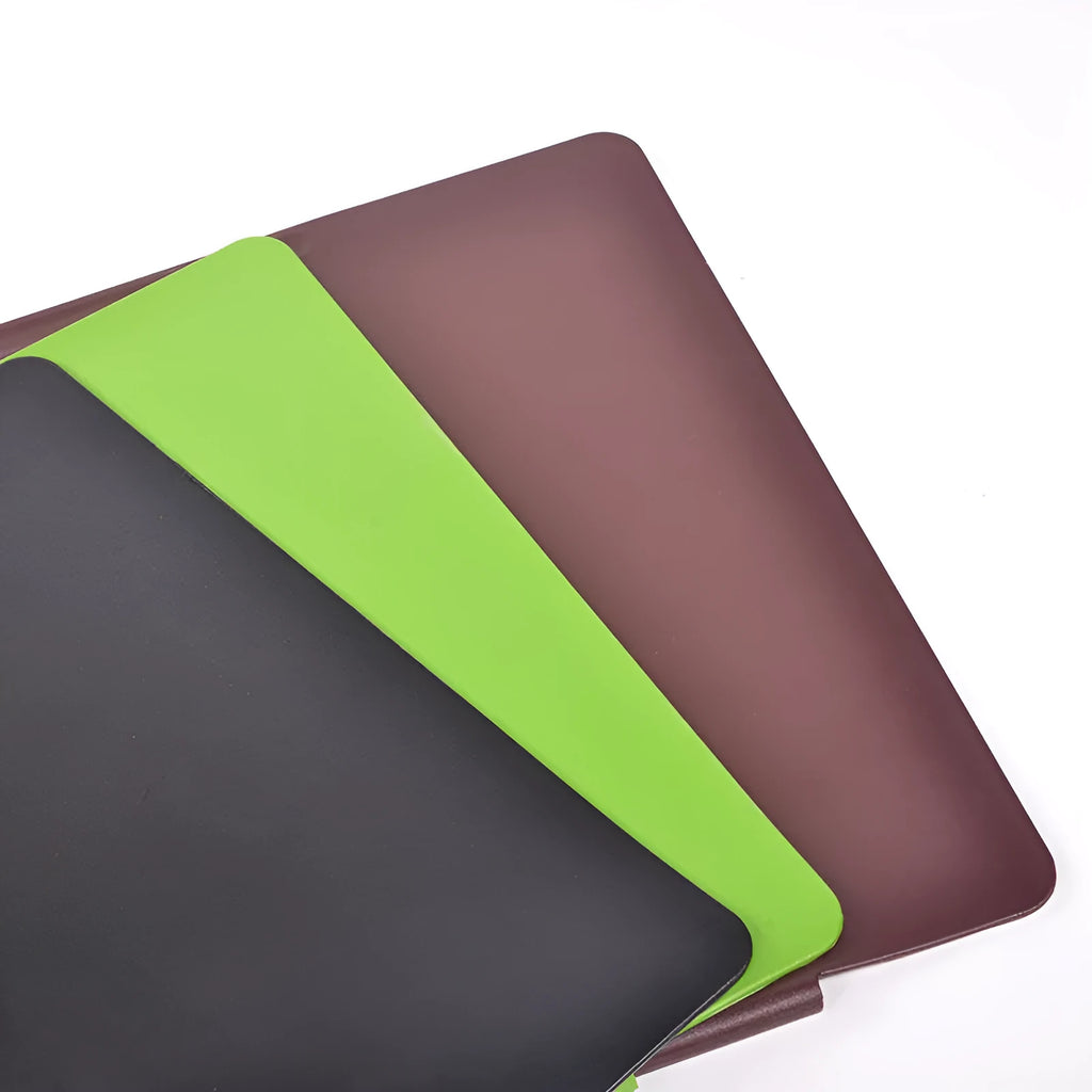 Large PVC desk mat in black, 700x450mm, non-slip surface for keyboard and mouse