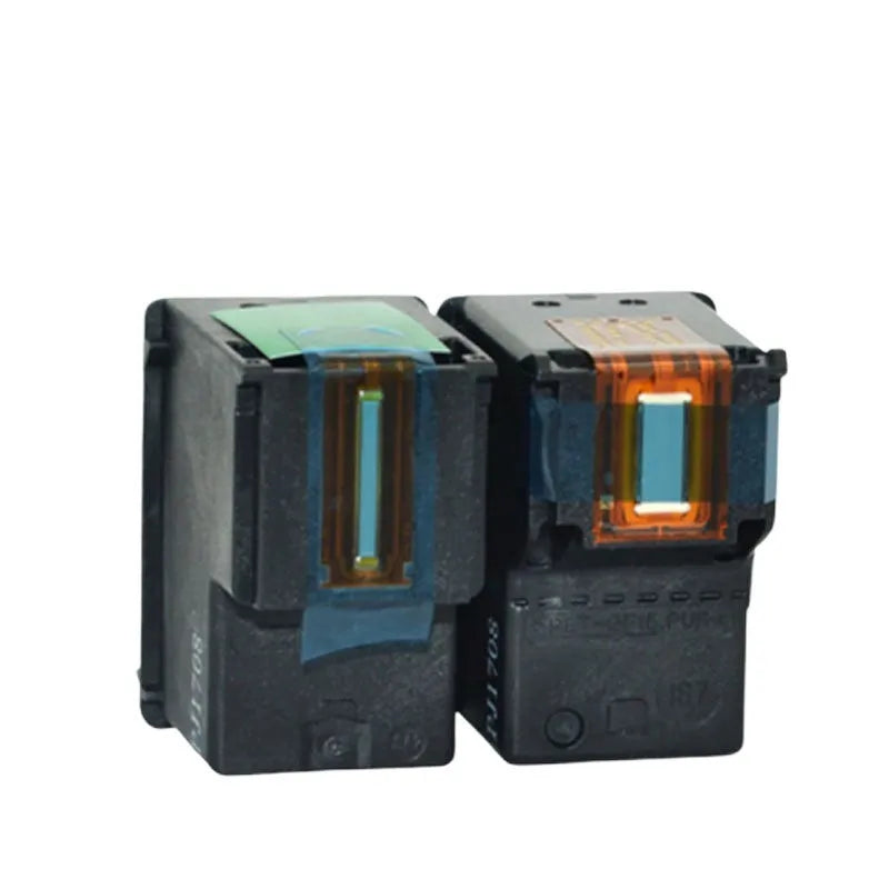 Refillable black and colour ink cartridge for HP Deskjet and Officejet printers.