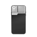 Black and silver aluminium alloy and TPU mobile phone microscope lens with 400X magnification for iPhone models