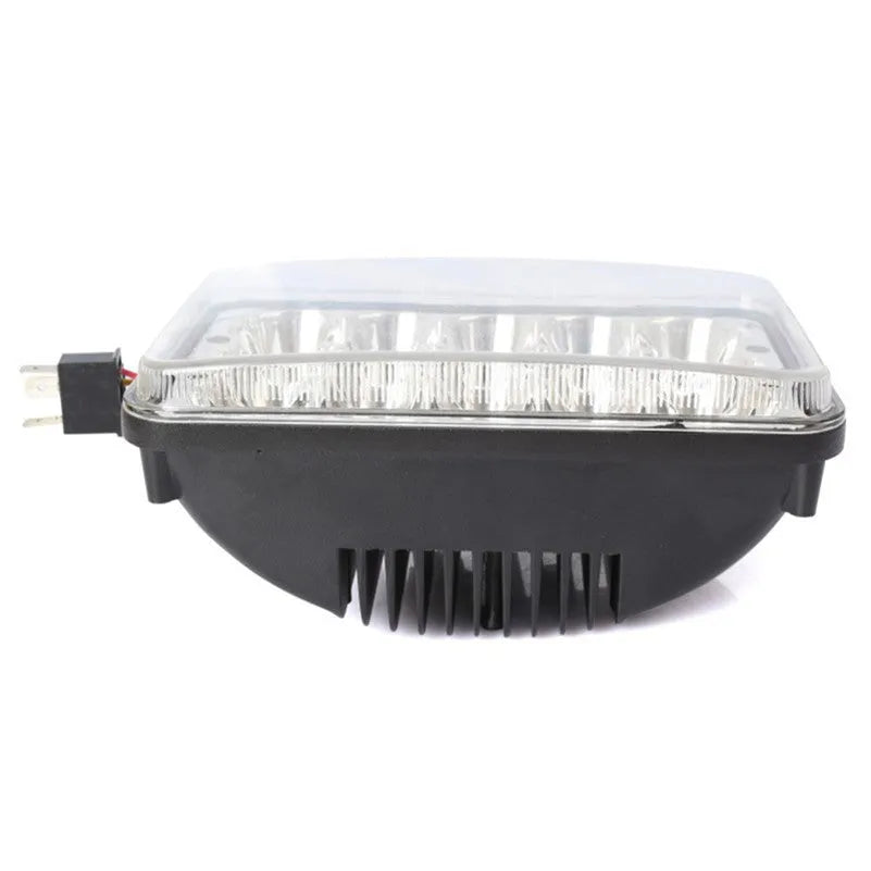 Black 45W LED car spotlight headlight with aluminium alloy shell and PC panel lens
