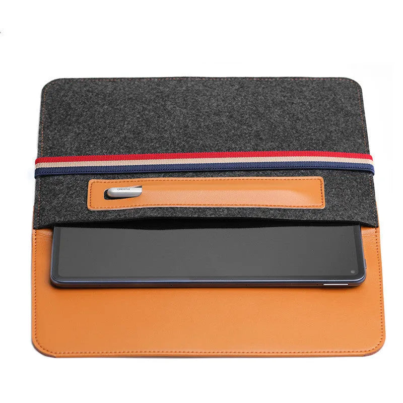 Huawei non-woven fabric tablet case with zipper pocket, standard size, neutral colour