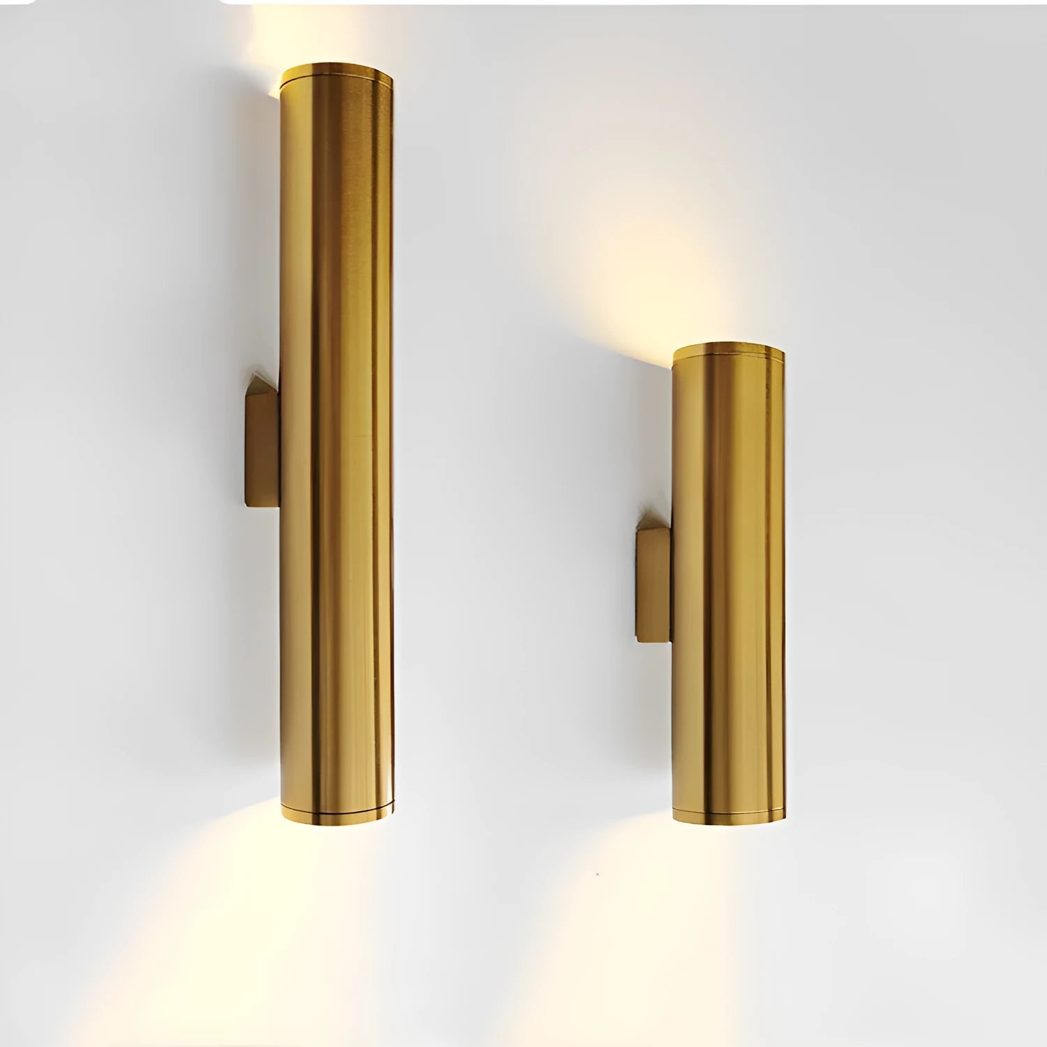 Up and down LED wall light aluminium alloy 65x300mm warm white COB 2 bead