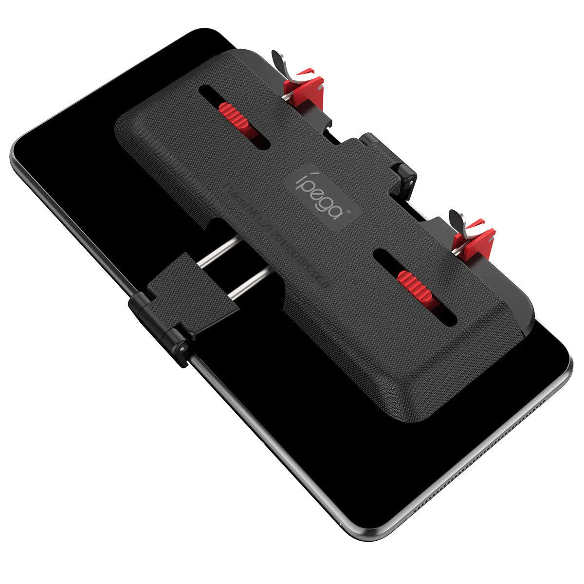 Black PG-9137 mobile phone gaming trigger attachment with adjustable metal button and telescopic clip