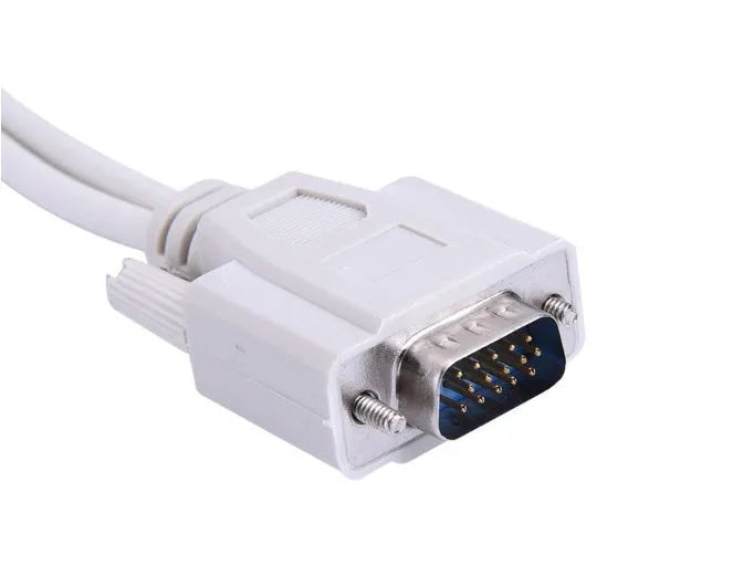 1 male VGA to 2 female VGA Y splitter cable for dual monitor connection
