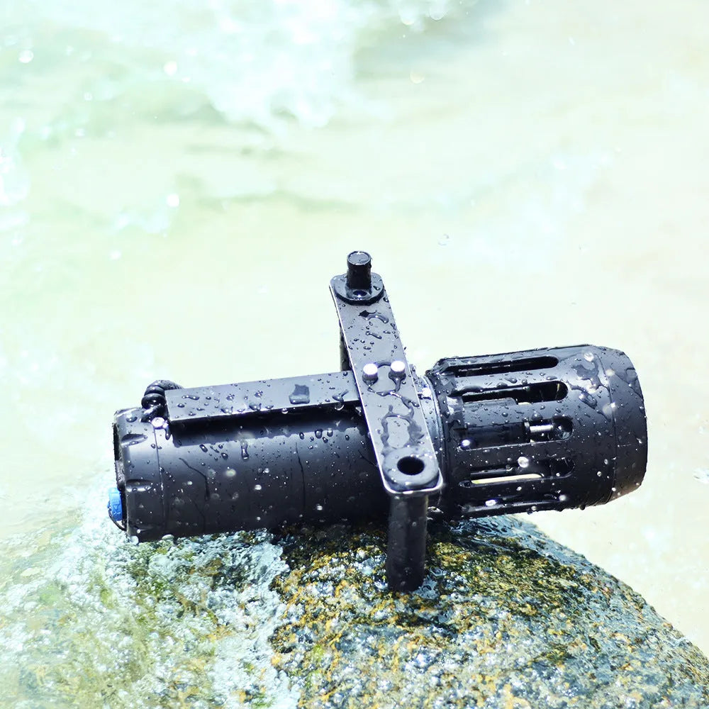 Outdoor snorkeling scuba submersible motor for paddle board propulsion universal size