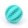 Non-toxic rubber mint feeding ball with built-in food storage bin for cats and dogs 5cm and 7cm multicolor