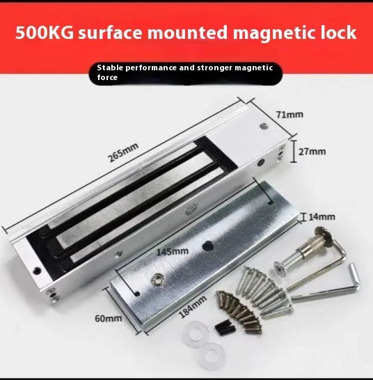Single door magnetic lock for access control system with 180GK holding force