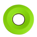 Light grey silicone donut cord reel with suction cup base and magnet for organising phone and earphone cables.