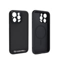 Black slim protective phone case for iPhone 13 Pro, 14 Pro, and 15 Pro Max models.