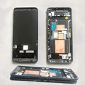 ASUS ROG5 glass back cover battery case replacement with middle frame and shoulder game keys