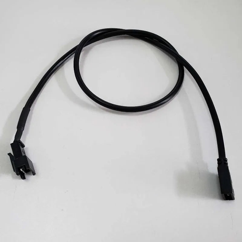 25 cm transparent silver-plated computer case cable extension with RGB light row for power supply