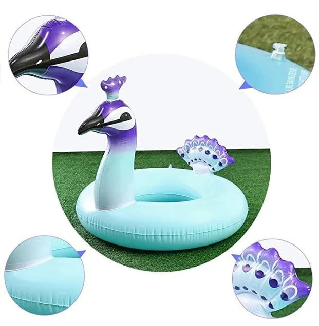 Adult inflatable PVC swimming ring in large size 95x100x115cm for pool use