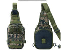 Tactical shoulder bag Oxford 600D encryption in jungle camouflage with main compartment and strap