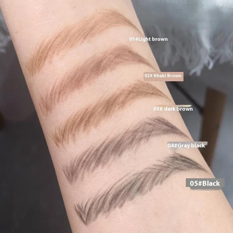 Small gold chopsticks ultra-fine eyebrow pencil in five natural colour shades