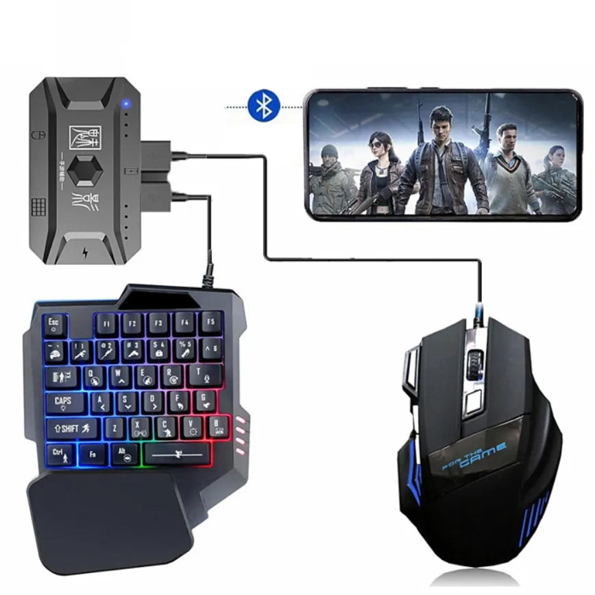 ABS USB gamepad with keyboard and mouse linkage compatible with Android and Apple tablets