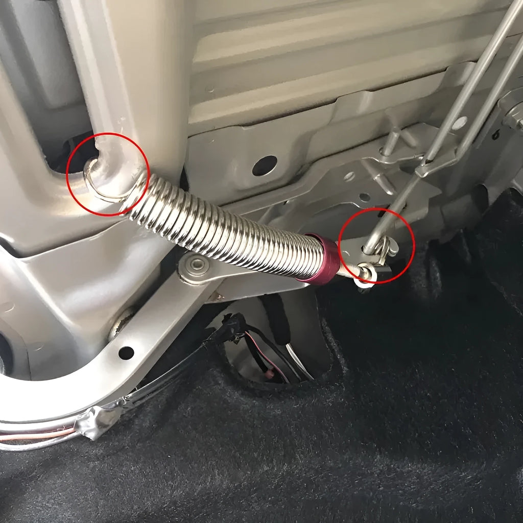 Car trunk lift spring, high-strength alloy, 130g, red or blue, single piece