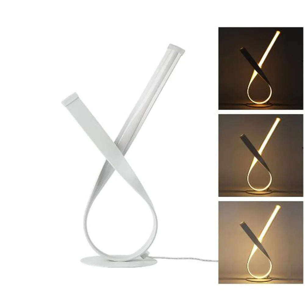Creative remote control lamp with 12W LED, aluminium iron and silica gel build, 45cm height, remote and three colour options
