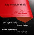 Fast Attack Sticky Classic-50 table tennis racket with anti-rubber in red or black colour options.