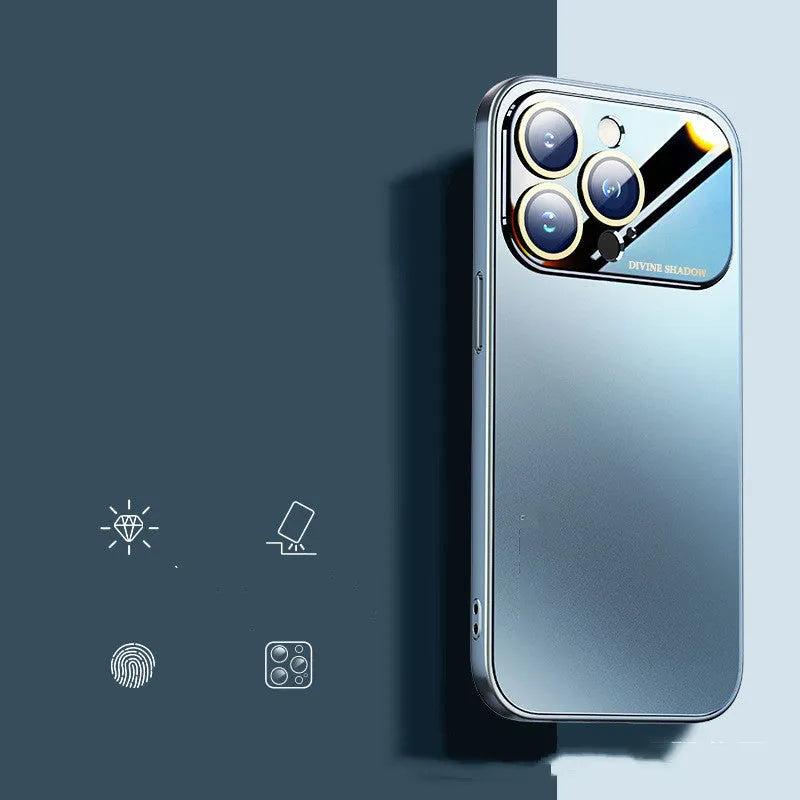 Home fashion frosted silicone phone case for Apple iPhone with large window in antique white