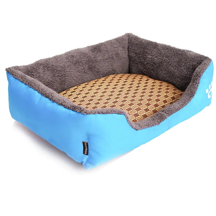 Winter warm pet bed dog nest with PP cotton filling in multiple sizes for small to large dogs, machine washable oxford cloth cover