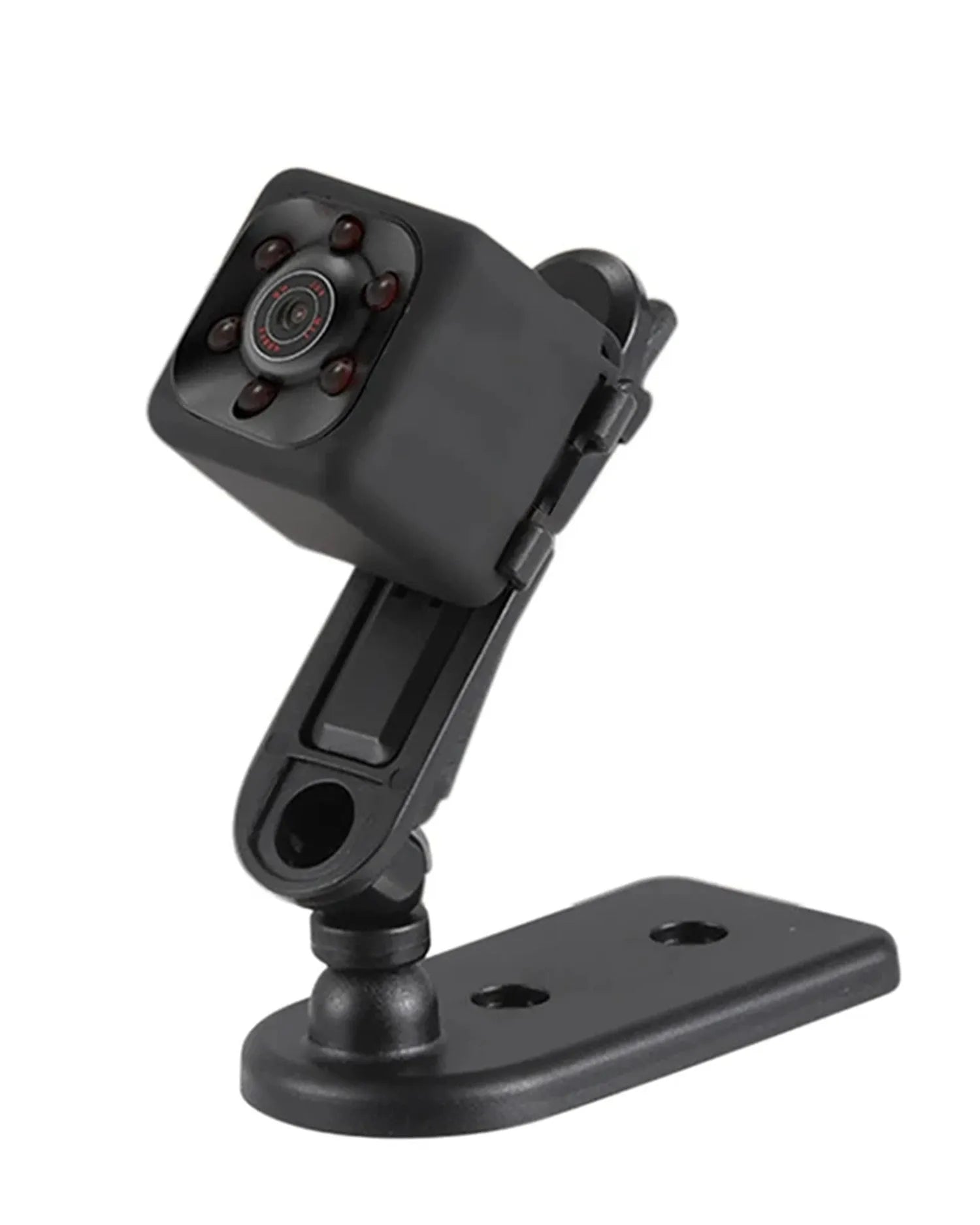 Black mini USB dash camera with infrared night vision for 1080P vehicle recording