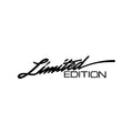 Limited edition laser reflective car sticker in laser colourful finish, 16x3.8cm, PET material, strong adhesion for vehicle body