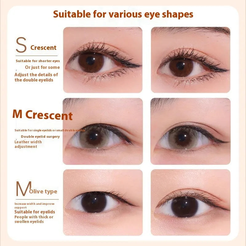 Roll of invisible lace double eyelid stickers for natural eyelid definition
