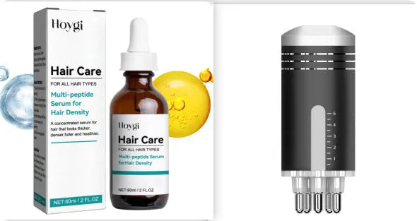 Multi-Peptide Serum For Hair Density 60ml bottle with ingredients list showing Coffee Extract and Acetyl Tetrapeptide-3