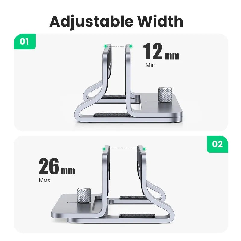Silver aluminium computer bracket with adjustable width for heatsink mounting