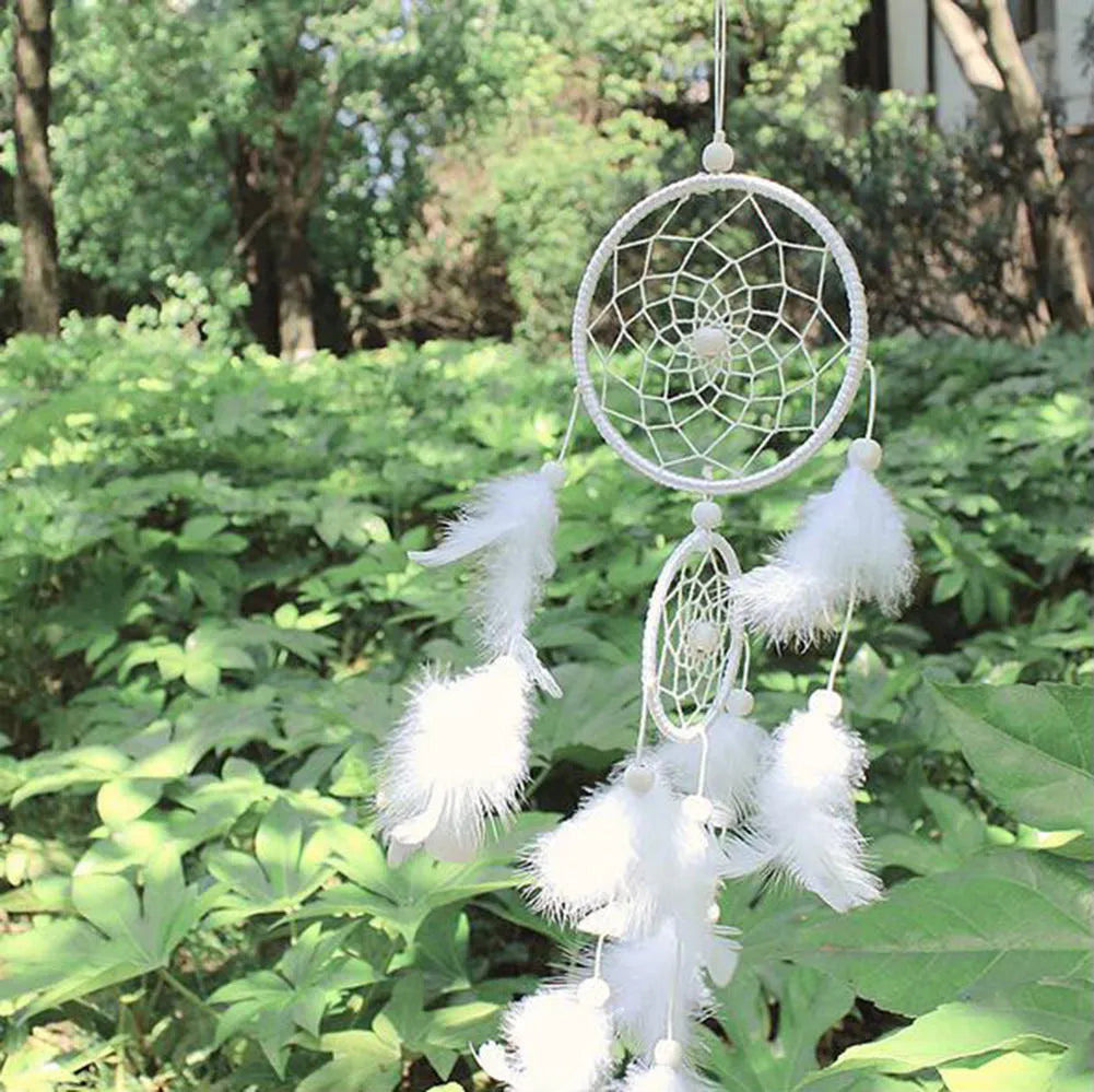 White European-style feather decoration 11cm on a white background
