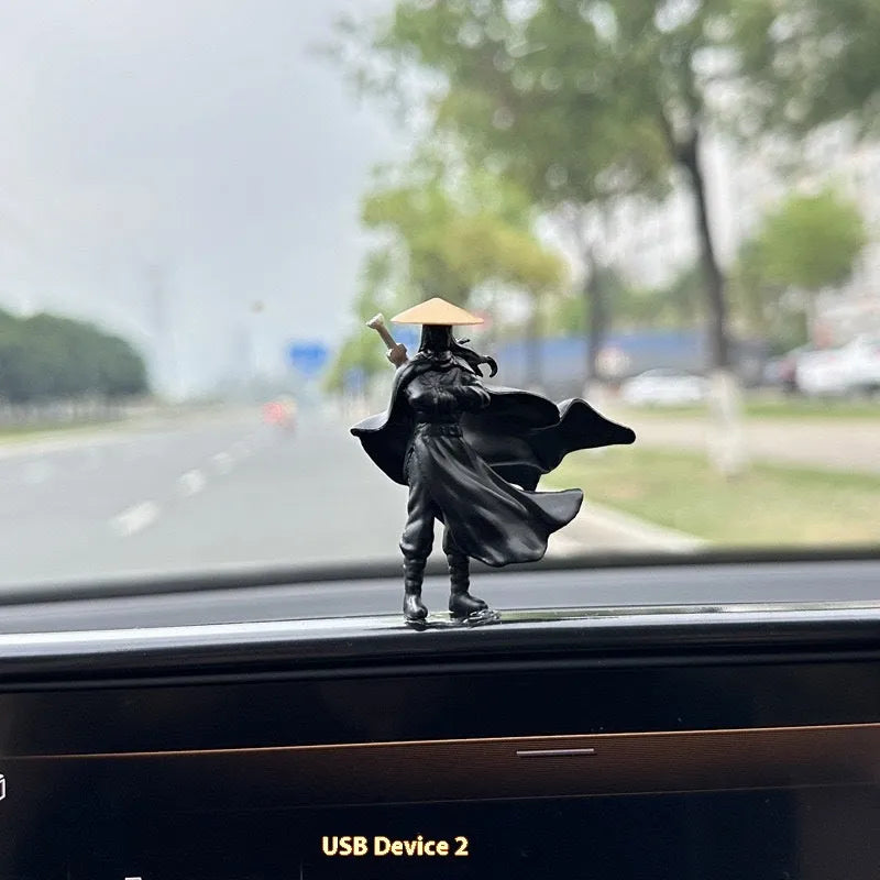 Ancient style PVC knight figure decoration 5cm retro car dashboard ornament