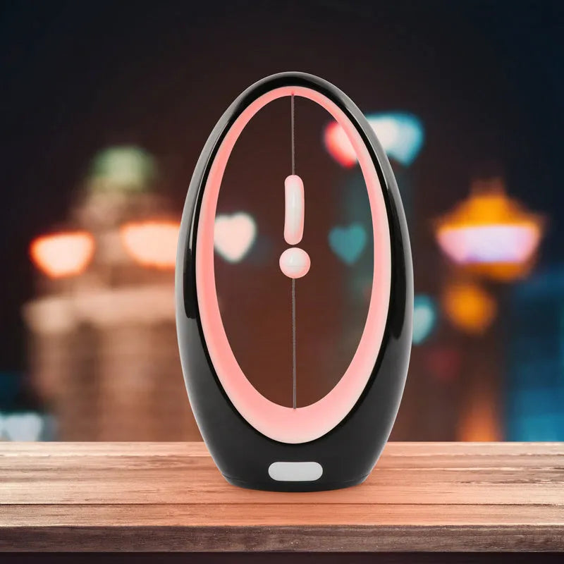 USB Maglev Moon night light with sailing art design, ABS body, 254x148x88mm, colourful LED, rechargeable