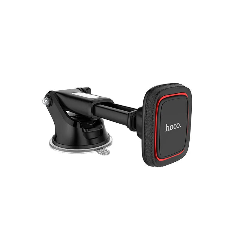 Dashboard stretch rod on-board bracket in black and red on a car instrument panel