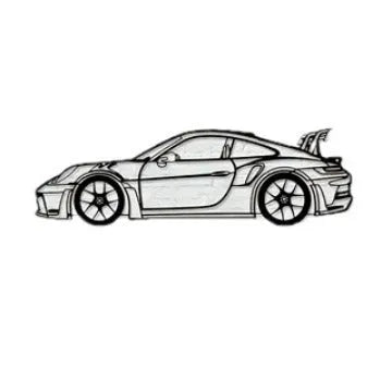 Black iron sports car wall art decoration for home office garden hotel or restaurant walls