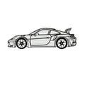 Black iron sports car wall art decoration for home office garden hotel or restaurant walls