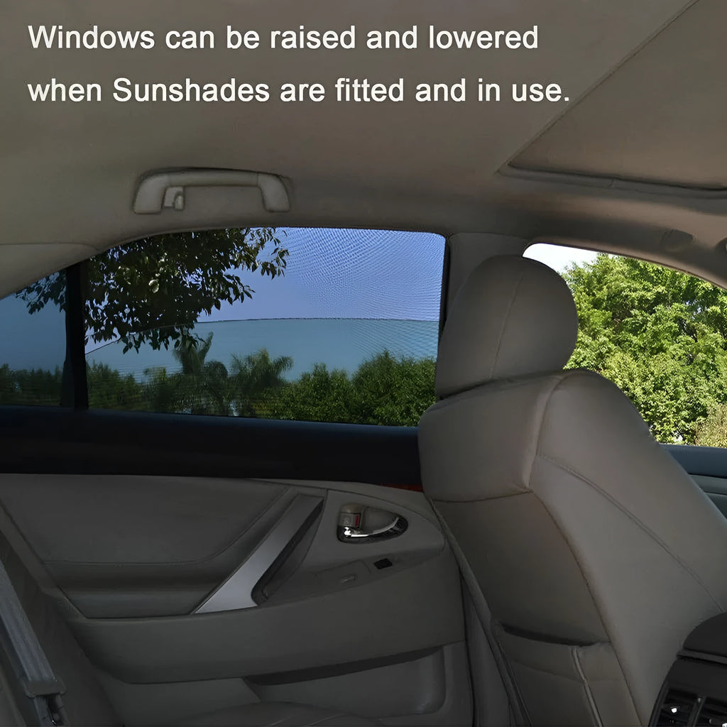 Black mesh car window sunshade and mosquito cover, 50x40cm, four-piece set for car windows