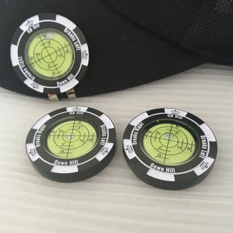 Golf putter reader training aid in zinc alloy for putting stroke practice, available in multiple colours