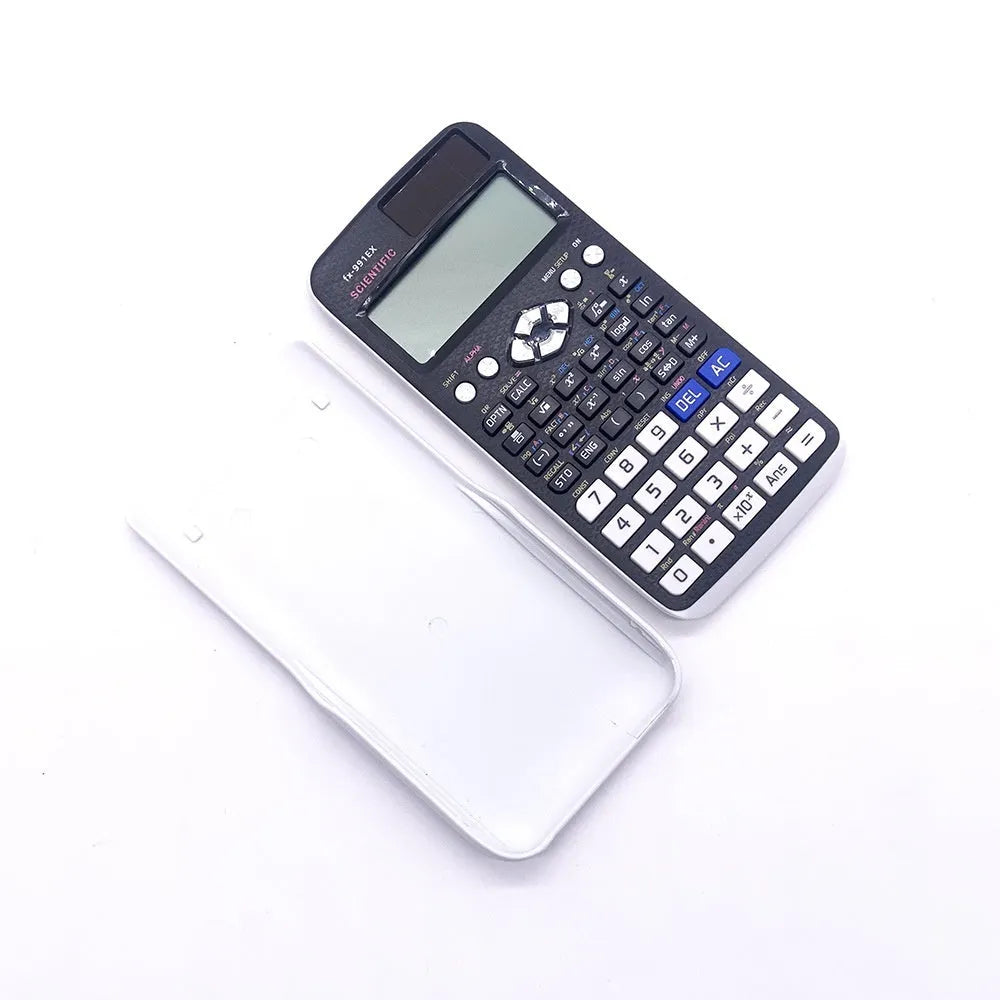 Advanced solar-powered function calculator in multiple colour options