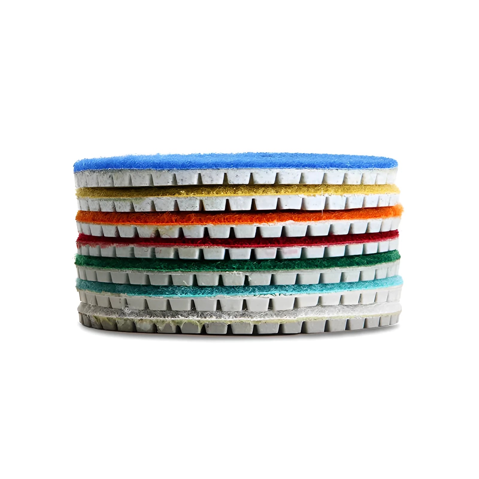 10-piece emery stone polishing disc set with 80mm diameter and 50-3000 grit range