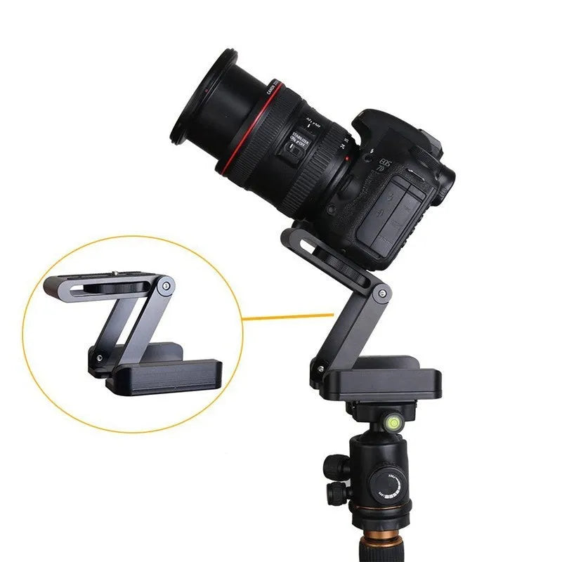 Z Flex Tilt Head desktop tripod made of CNC machined aluminium alloy with multi-angle folding tilt head