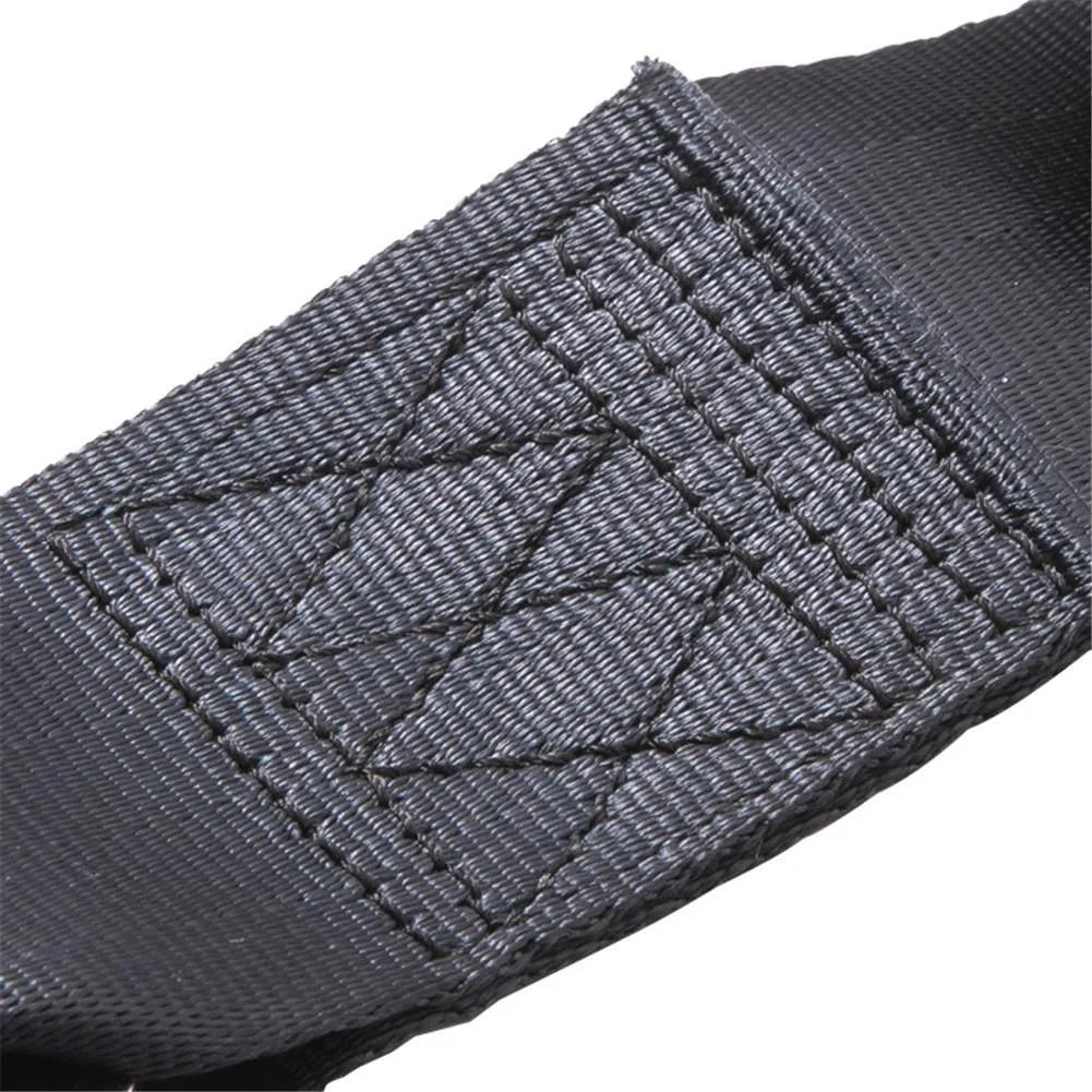 Black polyester pregnant women car seat belt with double aircraft buckle, adjustable and easy to install for car seat use.