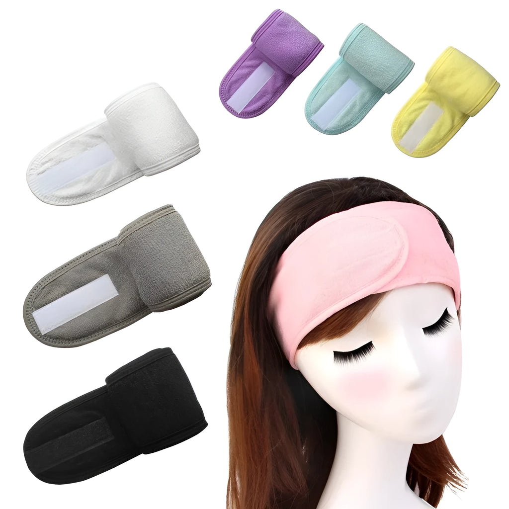 Thickened ant fabric hair band in white on a plain background, measuring 60cm by 8.5cm