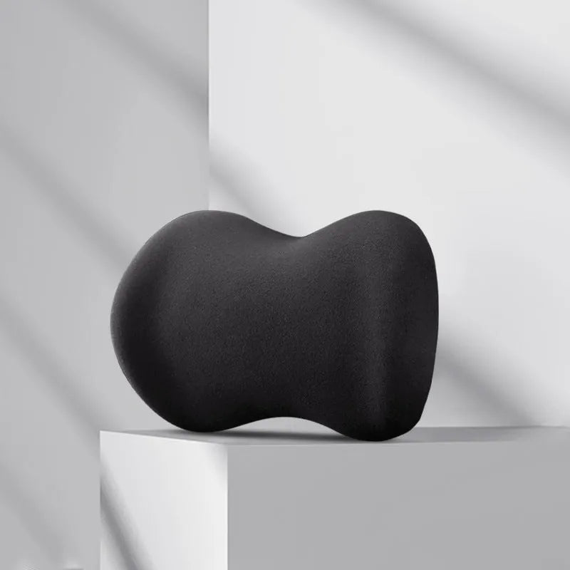 Car headrest pillow and lumbar support cushion set in multiple colour options