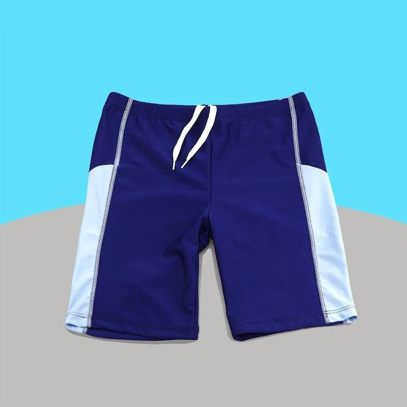 Children's quick-dry polyester swimming trunks for boys in 69213style, high elasticity, sizes L to 5XL