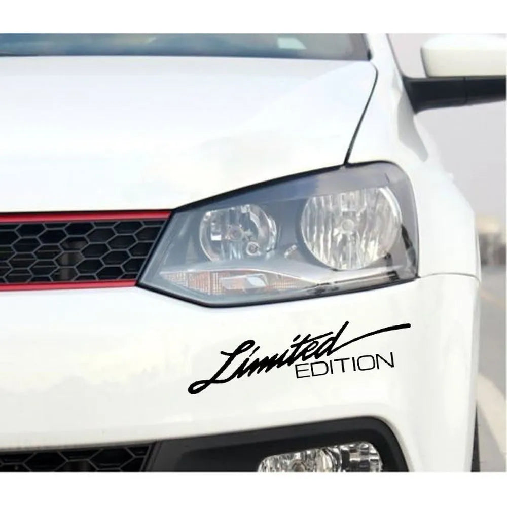 Reflective British style bumper sticker in black, white, and colourful options, 16cm long.
