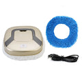 USB charging wet and dry mopping floor cleaning machine in silver gray with microfiber mop head