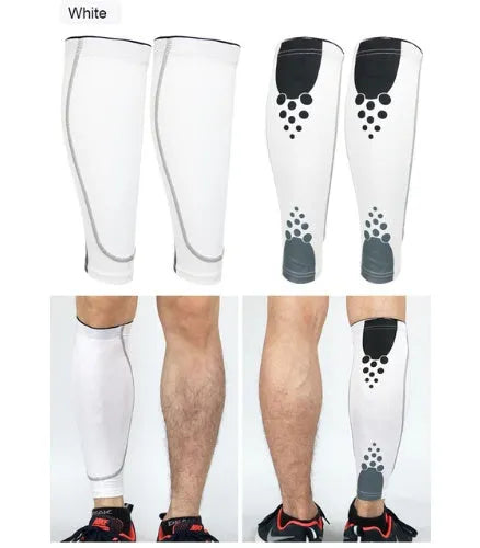 Knitted polyester and Lycra calf support sleeve, 29-31cm, in seven colours for men and women