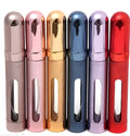 12ml aluminium travel perfume bottle with glass liner in six colour options