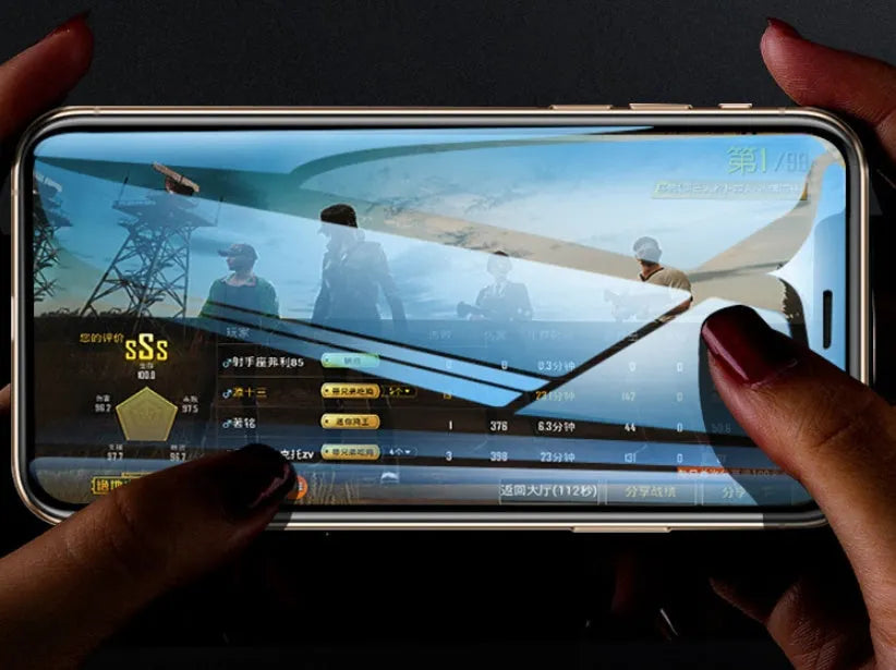 Samsung Galaxy tempered glass screen protector with full coverage and anti-fingerprint surface
